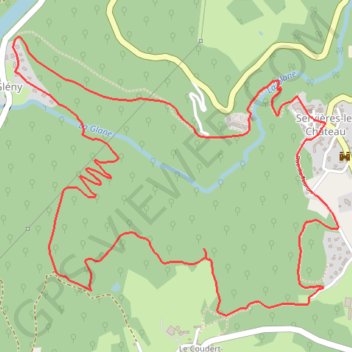 Itinéraire Les chapelles - Servières-le-Château, distance, dénivelé, altitude, carte, profil, trace GPS