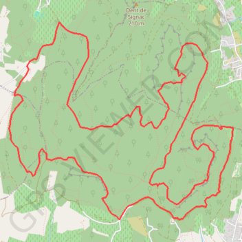 Itinéraire Camp de César de Laudun, distance, dénivelé, altitude, carte, profil, trace GPS