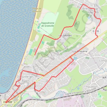 Itinéraire TM2025 Donville Version Terre-Mer V2-19311709, distance, dénivelé, altitude, carte, profil, trace GPS