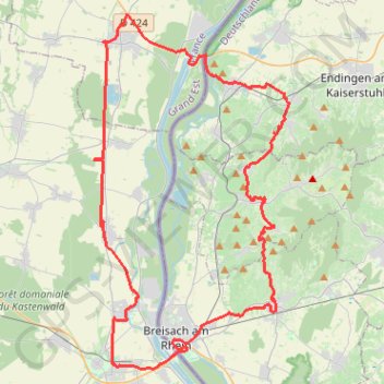 Itinéraire Le Kayserberg, distance, dénivelé, altitude, carte, profil, trace GPS