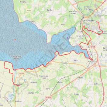 Itinéraire 4 - cdm 2024_0-St Senier-Beauvoir_40.30km_107m_unified, distance, dénivelé, altitude, carte, profil, trace GPS