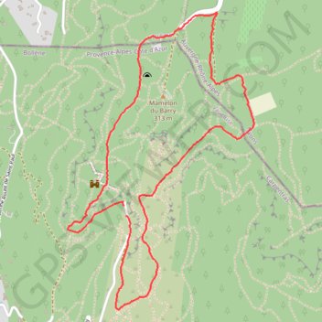 Itinéraire Les troglodytes de Bollène, distance, dénivelé, altitude, carte, profil, trace GPS