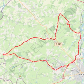 Itinéraire ST SAUVIER-LA CHAPELAUDE-CHAZEMAIS-12368172, distance, dénivelé, altitude, carte, profil, trace GPS