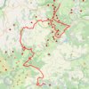 Itinéraire V2 - Laschamps (Espace Volcan) - Lac Chambon (Hotel le Grillon), distance, dénivelé, altitude, carte, profil, trace GPS