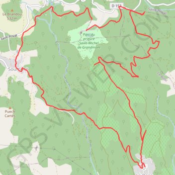 Itinéraire trace, distance, dénivelé, altitude, carte, profil, trace GPS
