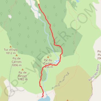 Itinéraire Étang du Garbet, distance, dénivelé, altitude, carte, profil, trace GPS