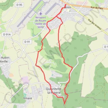 Itinéraire Boos, distance, dénivelé, altitude, carte, profil, trace GPS