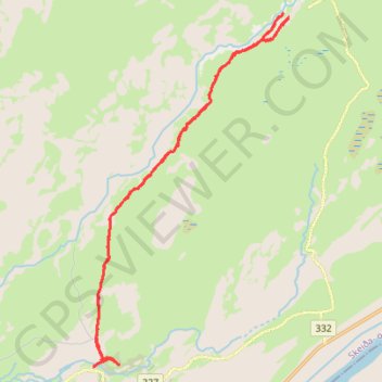 Itinéraire Islande Cascade Haifoss et Granni, distance, dénivelé, altitude, carte, profil, trace GPS