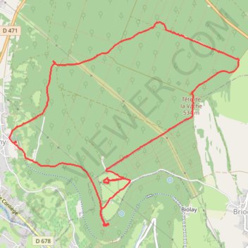 Itinéraire Rando Perrigny, distance, dénivelé, altitude, carte, profil, trace GPS