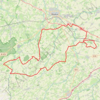 Itinéraire 0 - Cristot Gd parcour 84kms 2026, distance, dénivelé, altitude, carte, profil, trace GPS