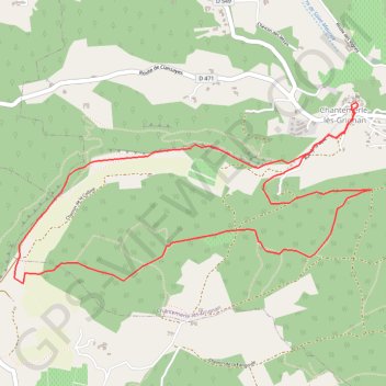 Itinéraire Les Crevasses de Chantemerle, distance, dénivelé, altitude, carte, profil, trace GPS