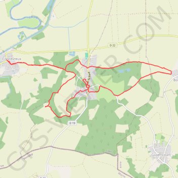 Itinéraire Cascade de Roucy, distance, dénivelé, altitude, carte, profil, trace GPS