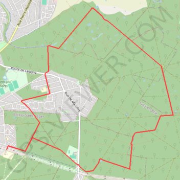 Itinéraire Circuit des Bruyéres - Boissy-Saint-Léger, distance, dénivelé, altitude, carte, profil, trace GPS