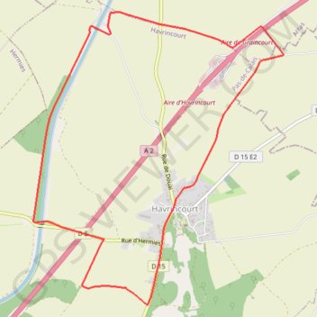 Itinéraire Le sentier du tour du canal du Nord - Havrincourt, distance, dénivelé, altitude, carte, profil, trace GPS