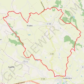 Itinéraire Voie romaine - Saint-Paul-Cap-de-Joux, distance, dénivelé, altitude, carte, profil, trace GPS