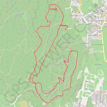 Itinéraire Osan. Le camp de César, distance, dénivelé, altitude, carte, profil, trace GPS