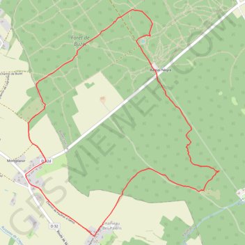 Itinéraire Le Bois de Buzet, distance, dénivelé, altitude, carte, profil, trace GPS