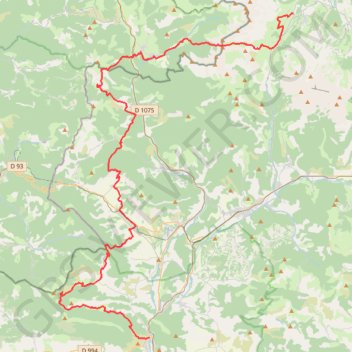 Itinéraire GR94 Randonnée de Serres à Agnières-en-Dévoluy (Hautes-Alpes), distance, dénivelé, altitude, carte, profil, trace GPS