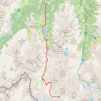 Itinéraire Refuge de Bayssellance, distance, dénivelé, altitude, carte, profil, trace GPS