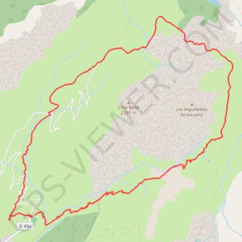 Itinéraire Col du Sabot par le col de Couard, distance, dénivelé, altitude, carte, profil, trace GPS