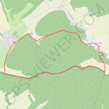 Itinéraire La Châtelaine - Rupt-en-Woëvre, distance, dénivelé, altitude, carte, profil, trace GPS