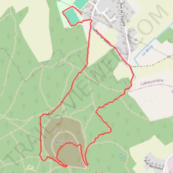 Itinéraire RECO OFFICIEL_MODIF V2 4km, distance, dénivelé, altitude, carte, profil, trace GPS