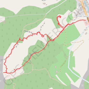 Itinéraire Les Grès de Sainte Anne, distance, dénivelé, altitude, carte, profil, trace GPS