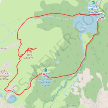 Itinéraire Pic les Tours, distance, dénivelé, altitude, carte, profil, trace GPS