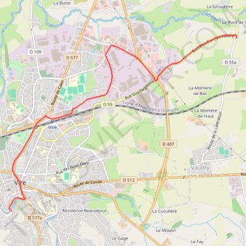Itinéraire 1 - parcour_final_viree-20740441-1740042134-429, distance, dénivelé, altitude, carte, profil, trace GPS