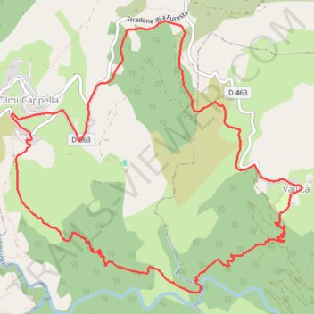 Itinéraire Rando 19 Boucle dAlzone - Lisula Outdoor Trail, distance, dénivelé, altitude, carte, profil, trace GPS