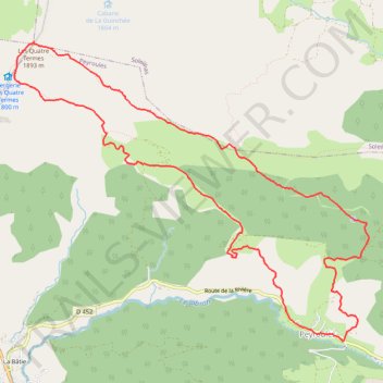 Itinéraire 2026 06 07 - Crête du Teillon Les 4 Termes en boucle depuis Peyroules pix, distance, dénivelé, altitude, carte, profil, trace GPS