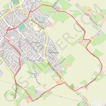 Itinéraire Randonnée LINSELLES, distance, dénivelé, altitude, carte, profil, trace GPS