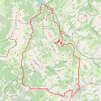 Itinéraire Tour du Dévoluy, distance, dénivelé, altitude, carte, profil, trace GPS
