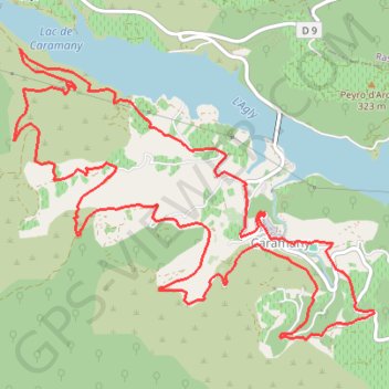 Itinéraire Au dessus de Caramany, distance, dénivelé, altitude, carte, profil, trace GPS