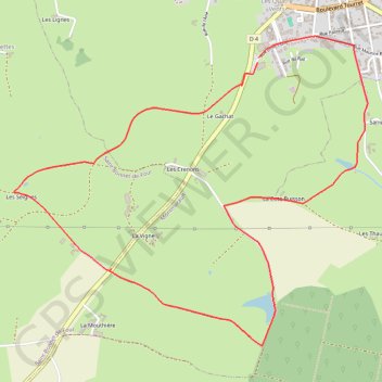 Itinéraire Montmarault 6.8km, distance, dénivelé, altitude, carte, profil, trace GPS