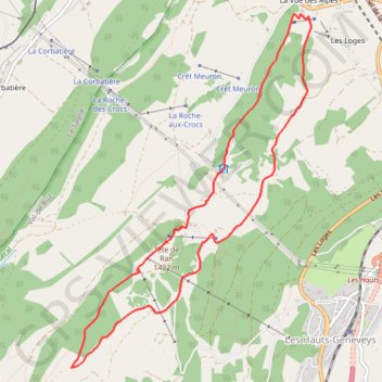Itinéraire La Vue des Alpes, distance, dénivelé, altitude, carte, profil, trace GPS
