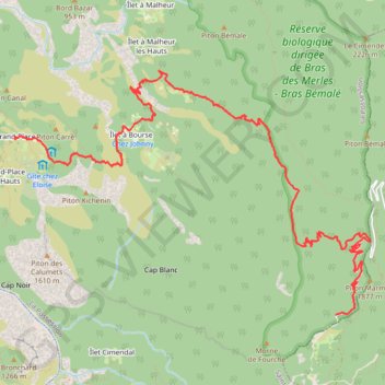 Itinéraire trace, distance, dénivelé, altitude, carte, profil, trace GPS