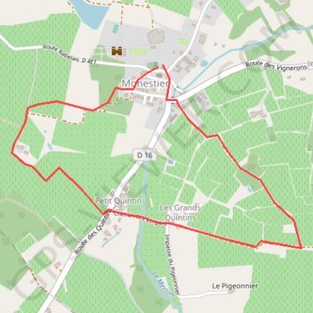 Itinéraire Boucle de Monestier, distance, dénivelé, altitude, carte, profil, trace GPS