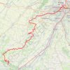 Itinéraire De Toulouse aux contreforts des Pyrénées, distance, dénivelé, altitude, carte, profil, trace GPS