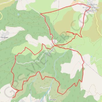 Itinéraire La Vacquerie, distance, dénivelé, altitude, carte, profil, trace GPS