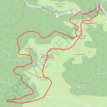 Itinéraire Crêtes d'Iraty du Col Bagargi au Leherra Murkhuilako Lepoa, distance, dénivelé, altitude, carte, profil, trace GPS