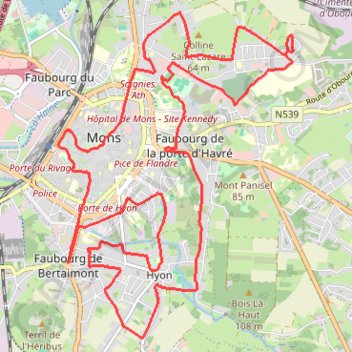 Itinéraire Semi de Mons, distance, dénivelé, altitude, carte, profil, trace GPS