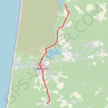 Itinéraire Sainte Eulalie a Bias, distance, dénivelé, altitude, carte, profil, trace GPS