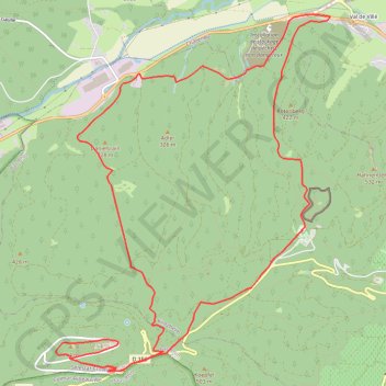 Itinéraire Le Haut-Kœnigsbourg de Val de Ville, distance, dénivelé, altitude, carte, profil, trace GPS