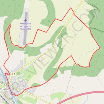 Itinéraire Rolampont - Les riépelles, distance, dénivelé, altitude, carte, profil, trace GPS