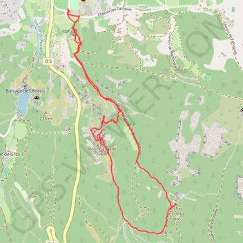 Itinéraire Mont Gaussier depuis Glanum - Saint-Rémy-de-Provence, distance, dénivelé, altitude, carte, profil, trace GPS