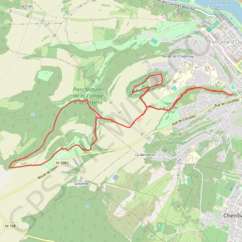Itinéraire Combe Persil et Serpent, distance, dénivelé, altitude, carte, profil, trace GPS