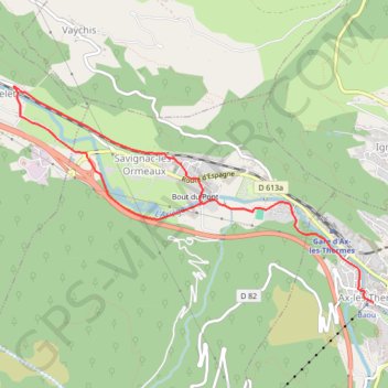 Itinéraire Les Ormeaux, distance, dénivelé, altitude, carte, profil, trace GPS
