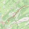 Itinéraire Grande Traversée du Jura (GTJ) - Les Seignes - Pontarlier, distance, dénivelé, altitude, carte, profil, trace GPS