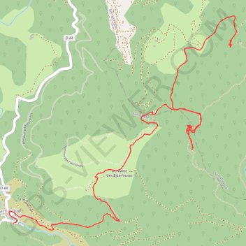 Itinéraire Tours de Cabrens en traversée de Can Toni à Lamanère, distance, dénivelé, altitude, carte, profil, trace GPS